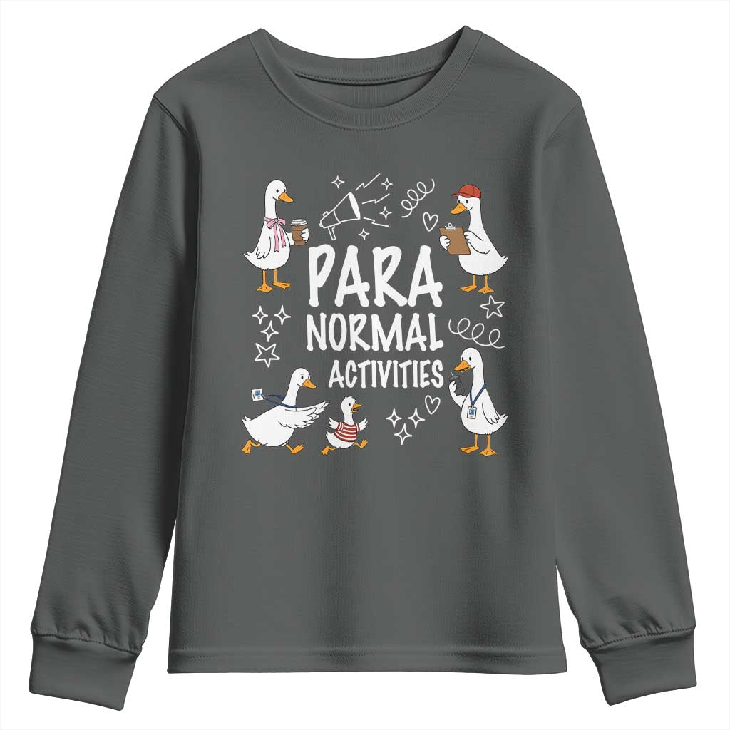 Silly Goose Para Normal Activities Youth Sweatshirt Funny SPED Teachers Aide Para Normal Activities