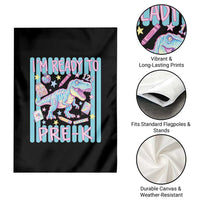 Funny Dinosaur First Day of School Pre-k Kindergarten Garden Flag I'm Ready To Pre K
