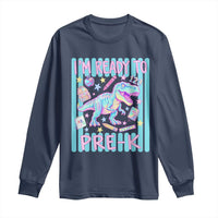 Funny Dinosaur First Day of School Pre-k Kindergarten Long Sleeve Shirt I'm Ready To Pre K