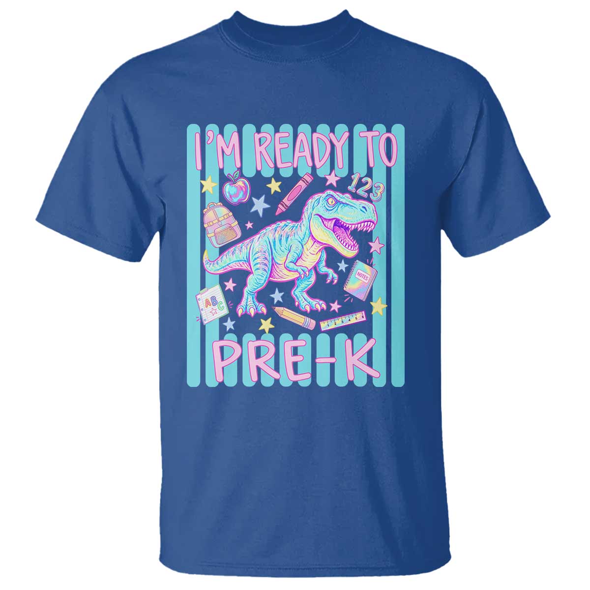 Funny Dinosaur First Day of School Pre-k Kindergarten T Shirt I'm Ready To Pre K