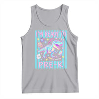 Funny Dinosaur First Day of School Pre-k Kindergarten Tank Top I'm Ready To Pre K
