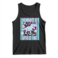 Funny Dinosaur First Day of School Pre-k Kindergarten Tank Top I'm Ready To Pre K