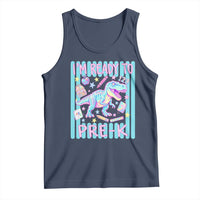 Funny Dinosaur First Day of School Pre-k Kindergarten Tank Top I'm Ready To Pre K