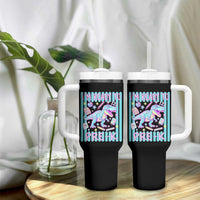 Funny Dinosaur First Day of School Pre-k Kindergarten Tumbler With Handle I'm Ready To Pre K