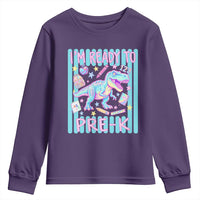 Funny Dinosaur First Day of School Pre-k Kindergarten Youth Sweatshirt I'm Ready To Pre K