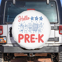 First Day of Pre-K Boys Girls Toddler Preschool Patriotic US Spare Tire Cover