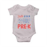 First Day of Pre-K Boys Girls Toddler Preschool Patriotic US Baby Onesie