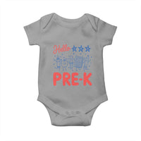 First Day of Pre-K Boys Girls Toddler Preschool Patriotic US Baby Onesie