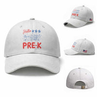 First Day of Pre-K Boys Girls Toddler Preschool Patriotic US Baseball Cap