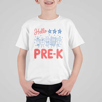 First Day of Pre-K Boys Girls Toddler Preschool Patriotic US T Shirt For Kid