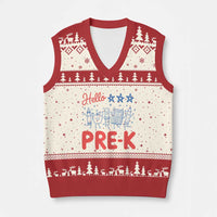 First Day of Pre-K Boys Girls Toddler Preschool Patriotic US V-Neck Knit Sweater Vest