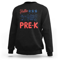 First Day of Pre-K Boys Girls Toddler Preschool Patriotic US Sweatshirt