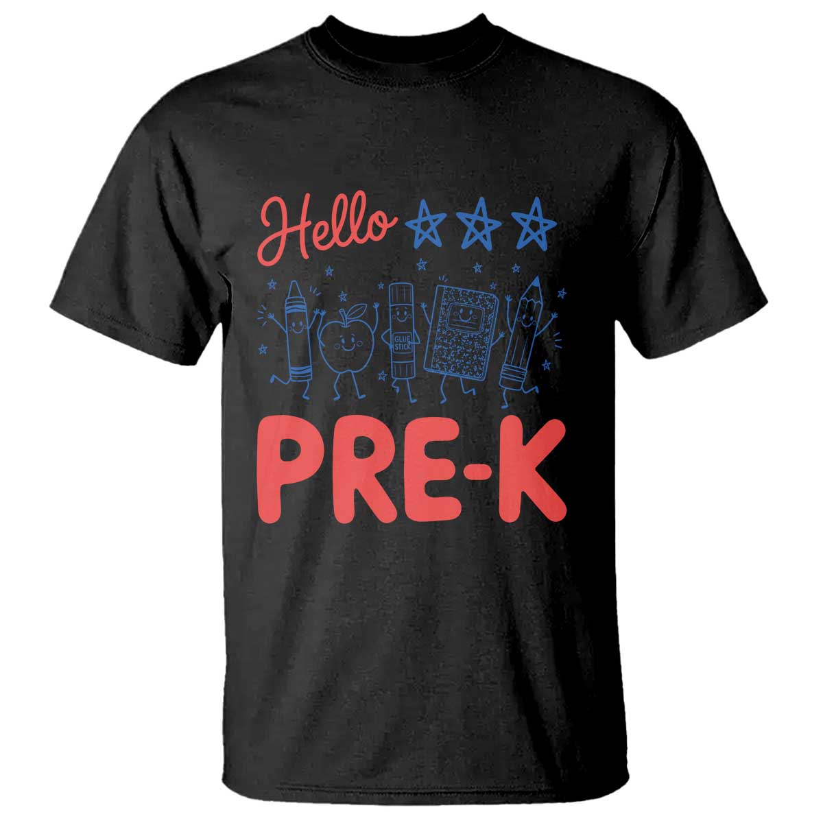 First Day of Pre-K Boys Girls Toddler Preschool Patriotic US T Shirt