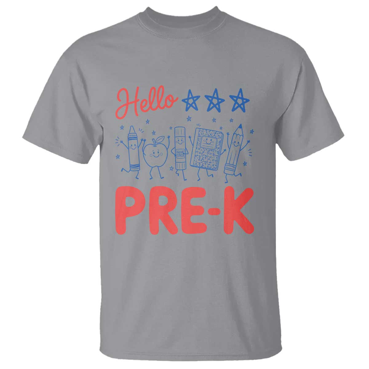 First Day of Pre-K Boys Girls Toddler Preschool Patriotic US T Shirt