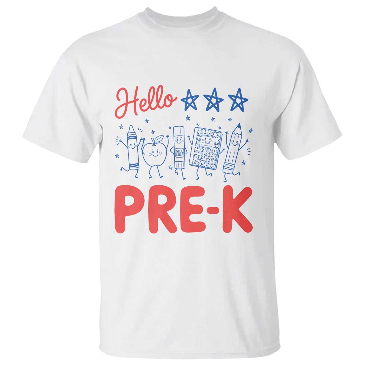 First Day of Pre-K Boys Girls Toddler Preschool Patriotic US T Shirt