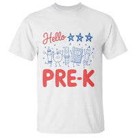 First Day of Pre-K Boys Girls Toddler Preschool Patriotic US T Shirt
