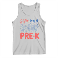 First Day of Pre-K Boys Girls Toddler Preschool Patriotic US Tank Top