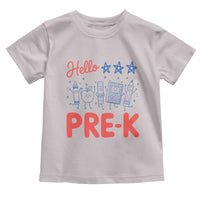 First Day of Pre-K Boys Girls Toddler Preschool Patriotic US Toddler T Shirt