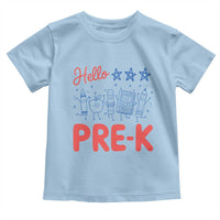 First Day of Pre-K Boys Girls Toddler Preschool Patriotic US Toddler T Shirt