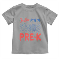 First Day of Pre-K Boys Girls Toddler Preschool Patriotic US Toddler T Shirt