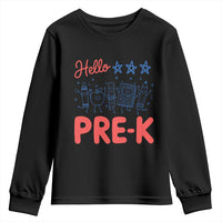 First Day of Pre-K Boys Girls Toddler Preschool Patriotic US Youth Sweatshirt