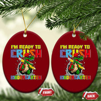 I'm Ready to Crush Pre-K Back to School T-Rex Dinosaur Ceramic Ornament