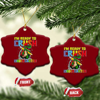 I'm Ready to Crush Pre-K Back to School T-Rex Dinosaur Ceramic Ornament
