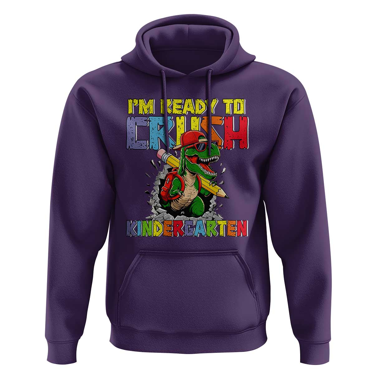 I'm Ready to Crush Pre-K Back to School T-Rex Dinosaur Hoodie