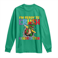 I'm Ready to Crush Pre-K Back to School T-Rex Dinosaur Long Sleeve Shirt