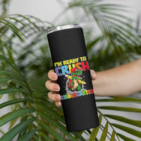I'm Ready to Crush Pre-K Back to School T-Rex Dinosaur Skinny Tumbler