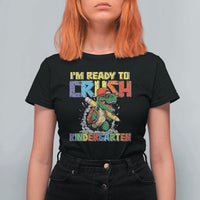 I'm Ready to Crush Pre-K Back to School T-Rex Dinosaur T Shirt For Women