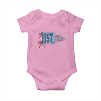 1st Grade Teacher Pennant US Flag Back to School Baby Onesie