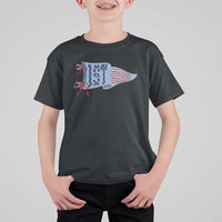 1st Grade Teacher Pennant US Flag Back to School T Shirt For Kid