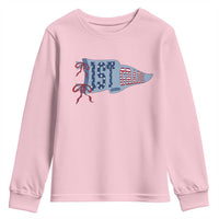 1st Grade Teacher Pennant US Flag Back to School Youth Sweatshirt