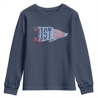 1st Grade Teacher Pennant US Flag Back to School Youth Sweatshirt