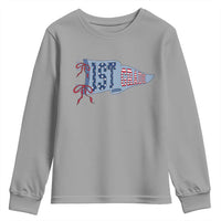 1st Grade Teacher Pennant US Flag Back to School Youth Sweatshirt