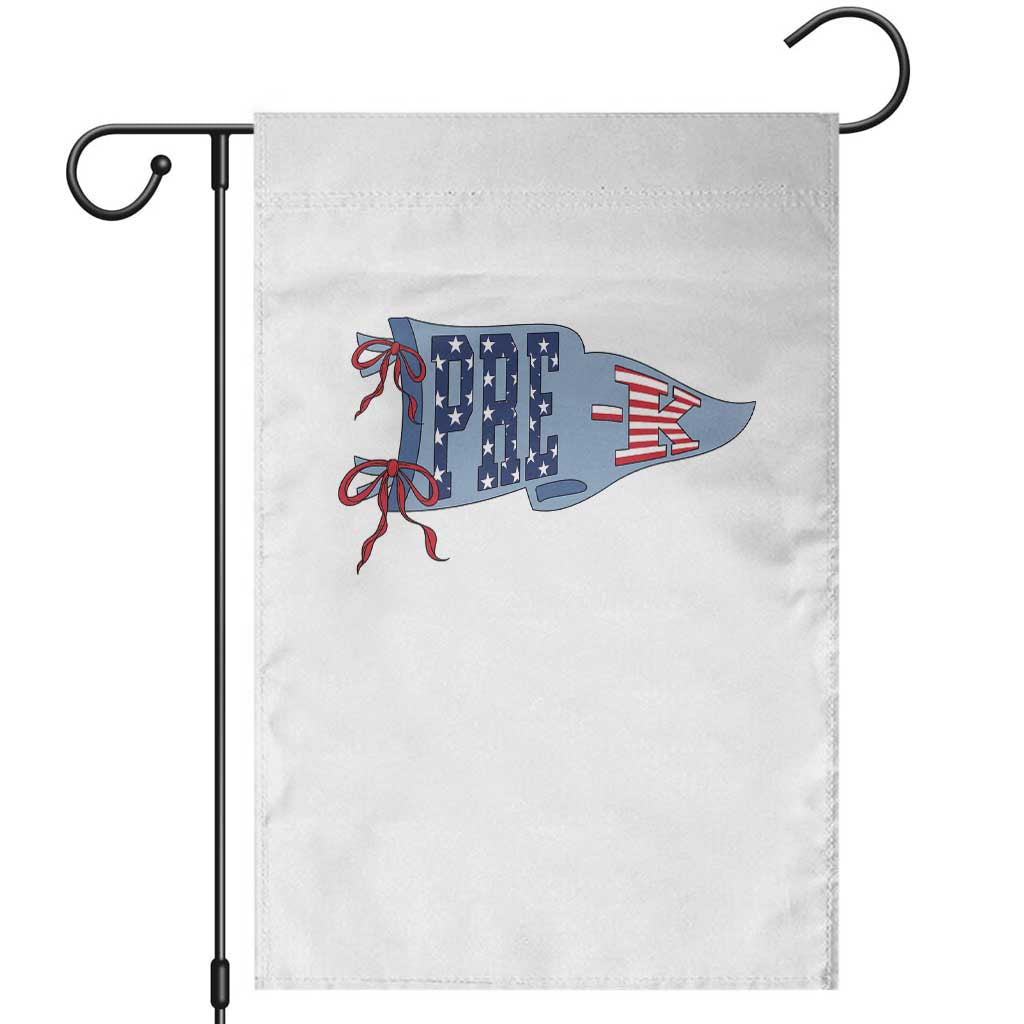 Pre-K Teacher Pennant US Flag Back to School Garden Flag