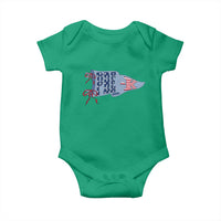 Pre-K Teacher Pennant US Flag Back to School Baby Onesie