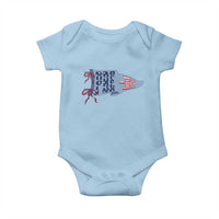 Pre-K Teacher Pennant US Flag Back to School Baby Onesie