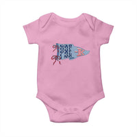 Pre-K Teacher Pennant US Flag Back to School Baby Onesie