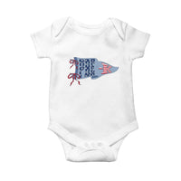 Pre-K Teacher Pennant US Flag Back to School Baby Onesie