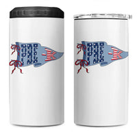 Pre-K Teacher Pennant US Flag Back to School 4 in 1 Can Cooler Tumbler