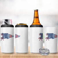 Pre-K Teacher Pennant US Flag Back to School 4 in 1 Can Cooler Tumbler