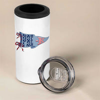 Pre-K Teacher Pennant US Flag Back to School 4 in 1 Can Cooler Tumbler