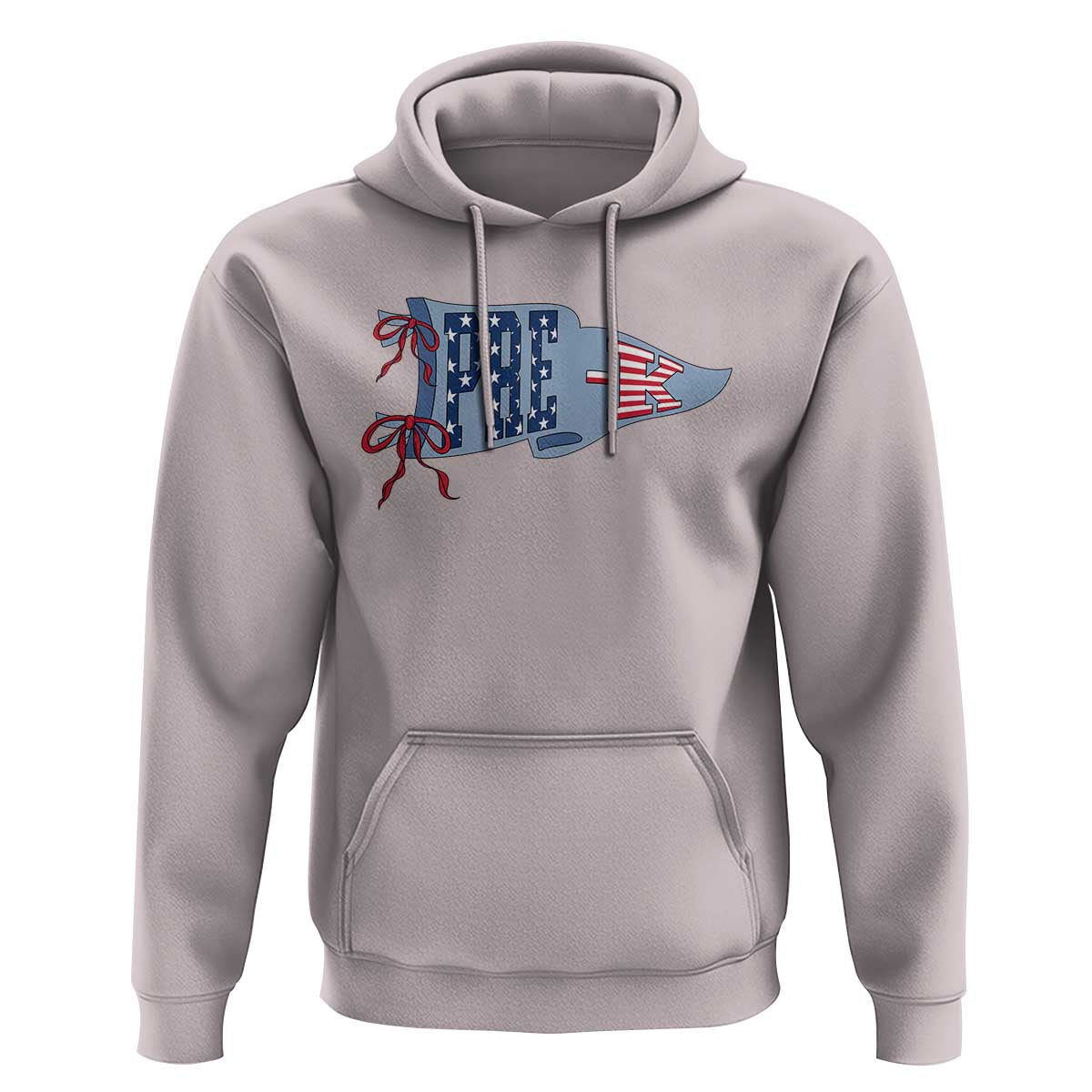Pre-K Teacher Pennant US Flag Back to School Hoodie