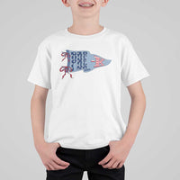 Pre-K Teacher Pennant US Flag Back to School T Shirt For Kid