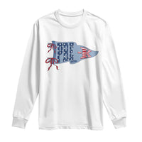 Pre-K Teacher Pennant US Flag Back to School Long Sleeve Shirt
