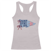 Pre-K Teacher Pennant US Flag Back to School Racerback Tank Top