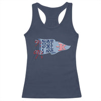 Pre-K Teacher Pennant US Flag Back to School Racerback Tank Top