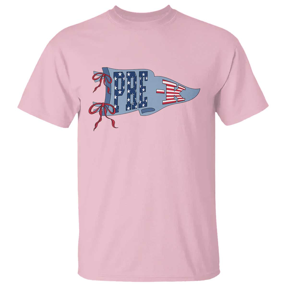 Pre-K Teacher Pennant US Flag Back to School T Shirt